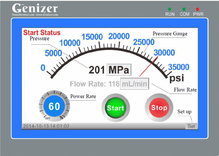 Genizer微射流高压均质机触控操作界面.png