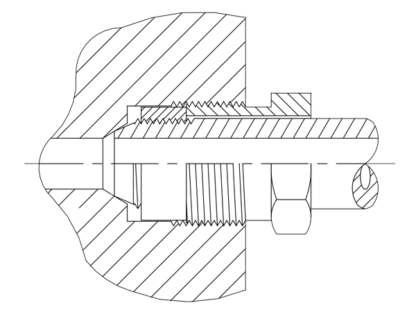 LM20均质机，锥形螺纹连接件