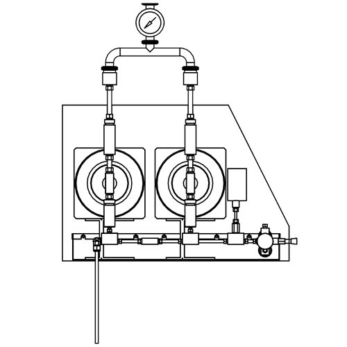 M7250-20均质机,运行管路 M7250-20均质机,运行管路